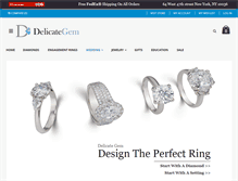 Tablet Screenshot of delicategem.com